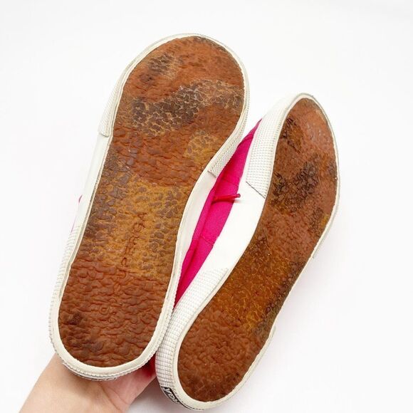 SUPERGA Hot Pink Slip On Mule Sneakers  - Picture 6 of 8